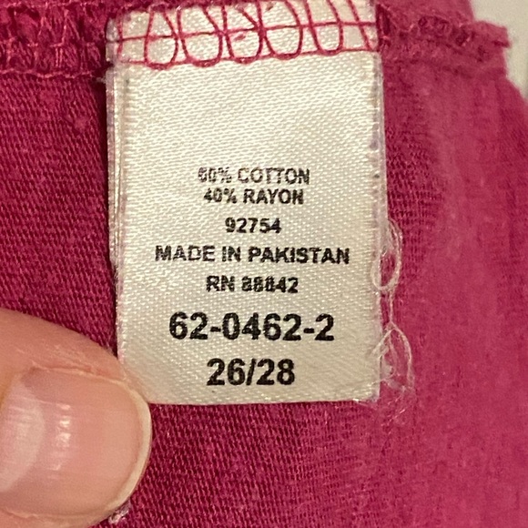 Swimsuits for All Box-Pleat Cover Up. Size 26/28. COLOR: BRIGHT FUCHSIA - Picture 8 of 8